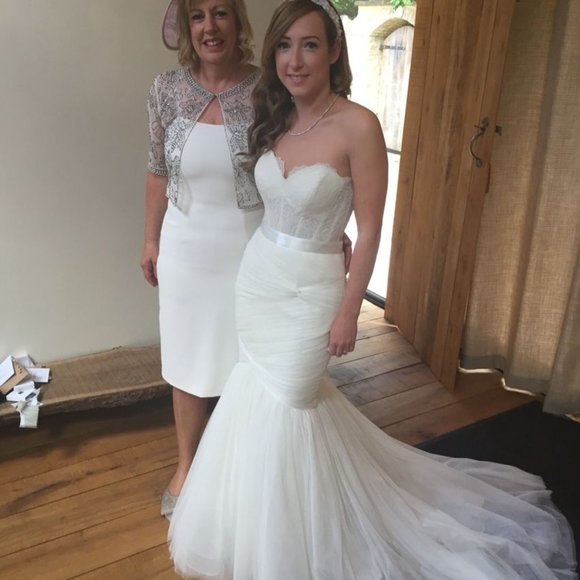 BHLDN Watters Carina Corset Top Wedding Size 2 - Picture 2 of 16